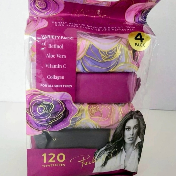 Purple and Black Makeup Remover Towelettes - 4 Pack - Picture 1 of 1